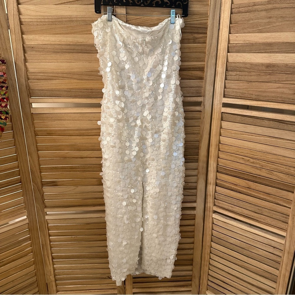 New Arrivals Phoenix Strapless inI ANÉMONES BLANCHES Dress size M - Picture 7 of 9